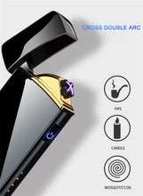 Dual Arc Plasma USB Lighter with Windproof Technology and LED Power Display