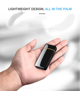 Dual Arc Plasma USB Lighter with Windproof Technology and LED Power Display