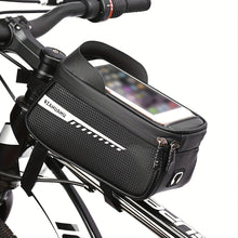 Reflective Bike Frame Bag With Touch Screen Phone Pocket - 6.5 Inches, Secure Phone Holder For Cycling