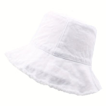 1pc Outdoor Fashionable Casual Cotton Sunscreen Bucket Hat For Men And Women