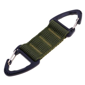 Durable Multifunctional Carabiner with Tactical Belt and Nylon Webbing for Hanging Backpacks and Gear - Perfect for Outdoor Adventures