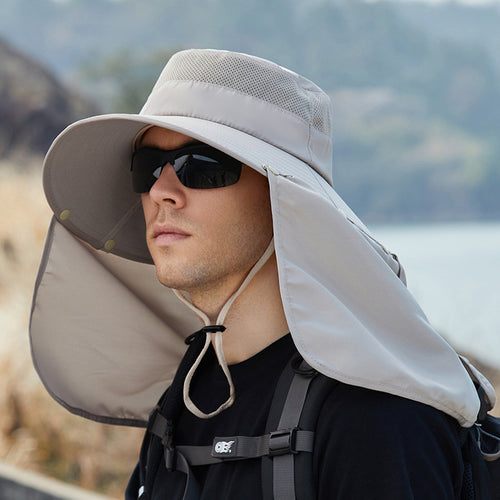 Durable Foldable Fishing and Camping Hat - Windproof and Sun-Protective