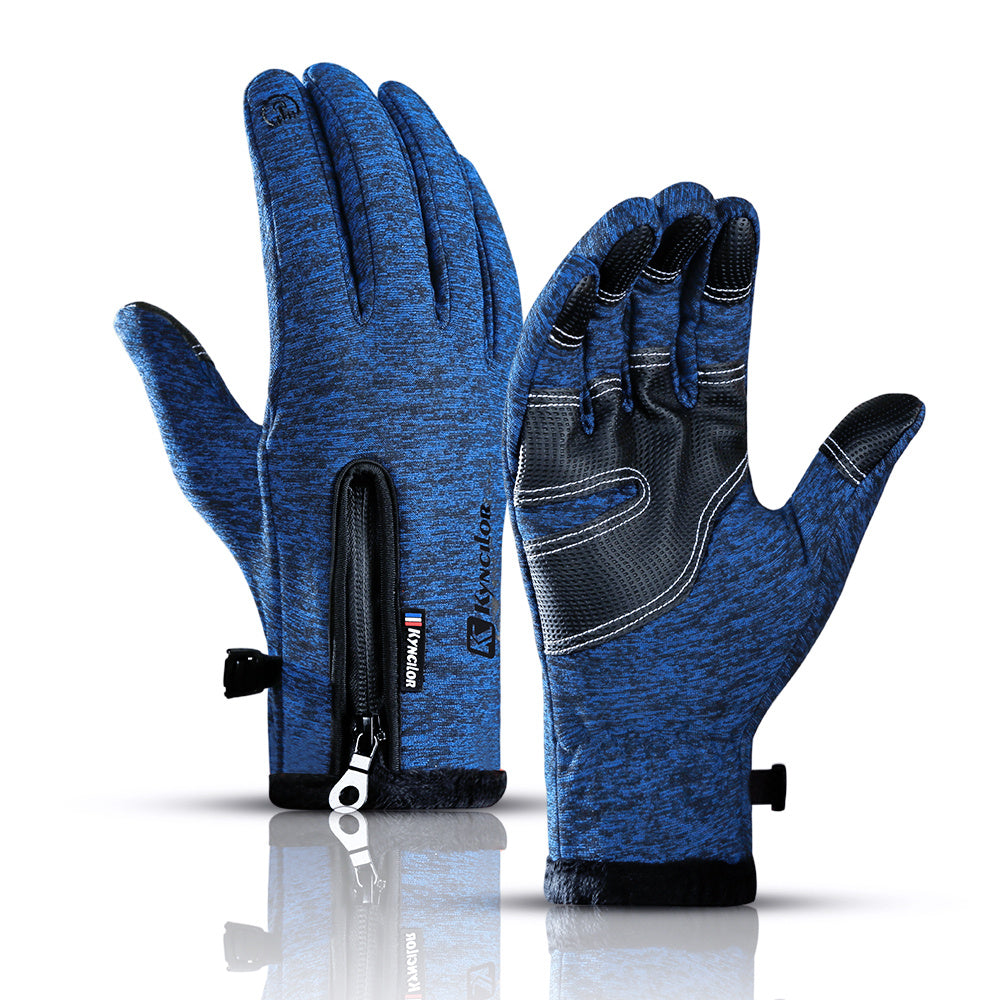 Warm and Cozy Thermal Touch Gloves with Anti-Slip Grip for Winter Sports