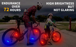 3-Mode LED Neon Bicycle Wheel Spoke Light - Waterproof, Easy To Install, Battery-Powered Bike Safety Warning Light!