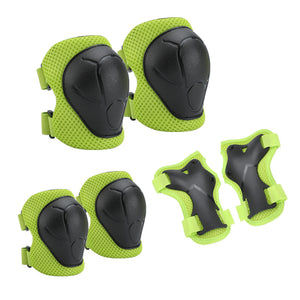 6pcs Protective Gear Set for Kids Aged 3-7 - Knee Pads, Elbow Pads, and Wrist Guards for Cycling, Skateboarding, and Roller Skating - Comfortable and Durable with Adjustable Straps