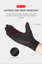 Winter Cycling Gloves For Men - Touch Screen Compatible, Warm And Windproof Full Finger Gloves