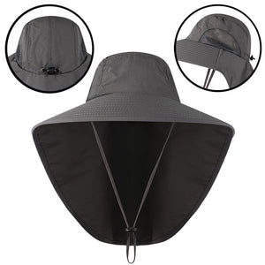 Stay Protected in the Sun with this Fishing Sun Hat - UV Protection, Neck Cover, Wide Brim, and More!