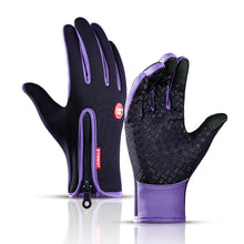 Winter Cycling Gloves For Men - Touch Screen Compatible, Warm And Windproof Full Finger Gloves