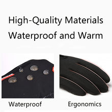 Winter Cycling Gloves For Men - Touch Screen Compatible, Warm And Windproof Full Finger Gloves