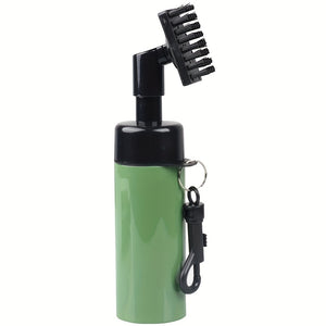 Multi-Functional Golf Club Cleaning Brush with Press-Type Spray Bottle and Groove Cleaner