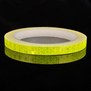 Reflective Bike Stickers - High Visibility Fluorescent MTB Bicycle Strips for Safe Cycling