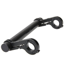 Upgrade Your Bike with a Carbon Fiber Handlebar Extender Bracket - Includes Flashlight Holder!