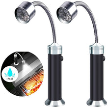 2pcs Bright LED BBQ Lights - 360° Flexible Gooseneck, Perfect for Reading, Working, Outdoor Barbecue Grilling & Camping - Also Ideal for Emergency Lighting!