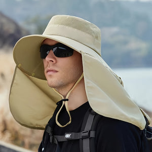 Waterproof Sun Visor Hat for Outdoor Sports - Breathable and Sunshade Protection for Fishing, Hiking, and Camping