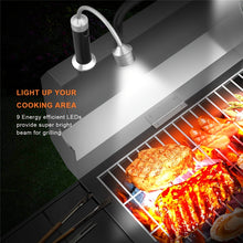 2pcs Bright LED BBQ Lights - 360° Flexible Gooseneck, Perfect for Reading, Working, Outdoor Barbecue Grilling & Camping - Also Ideal for Emergency Lighting!