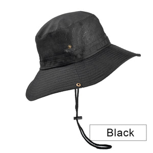 Men's Summer Fashion Panama Bucket Anti-UV Sun Hat Fisherman's Breathable Hat For Holiday Outdoor Sun Protection