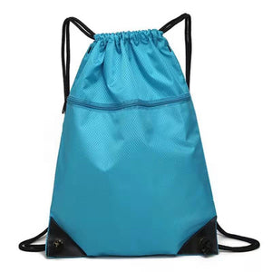 Waterproof Drawstring Gym Bag for Cycling and Fitness - Durable and Spacious Sports Backpack