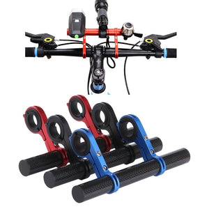 Upgrade Your Bike with a Carbon Fiber Handlebar Extender Bracket - Includes Flashlight Holder!