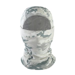 CamouflaBalaclava Outdoor Fishing Hunting Hood Face Mask Metallic Black Cover Scarf