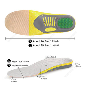 Orthopedic Insoles With Arch Support And Shock-Absorbing Heel For Flat Feet, Pronation, And Plantar Fasciitis Relief