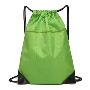 Waterproof Drawstring Gym Bag for Cycling and Fitness - Durable and Spacious Sports Backpack