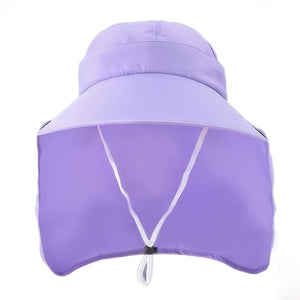 Stay Protected in Style: Summer Cap Accessory with Neck Shield for Beach Sports & Cycling