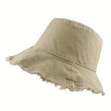 1pc Outdoor Fashionable Casual Cotton Sunscreen Bucket Hat For Men And Women