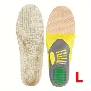 Orthopedic Insoles With Arch Support And Shock-Absorbing Heel For Flat Feet, Pronation, And Plantar Fasciitis Relief