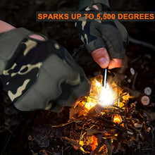 Waterproof Magnesium Fire Starter for Outdoor Survival - Perfect for Camping, Hiking, Hunting, and Backpacking