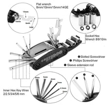 16-in-1 High-Carbon Steel Mountain Bike Repair Tool Kit - Essential Tools for  and Easy Bike Maintenance