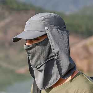 Summer Men's Outdoor Sports Fishing Hat: Breathable, Lightweight, -drying Parasol for Maximum Comfort!