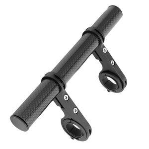 Upgrade Your Bike with a Carbon Fiber Handlebar Extender Bracket - Includes Flashlight Holder!