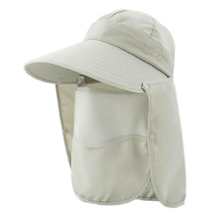 Stay Protected in the Sun with this Fishing Hat with Neck Shield - Perfect for Beach Sports & Cycling!