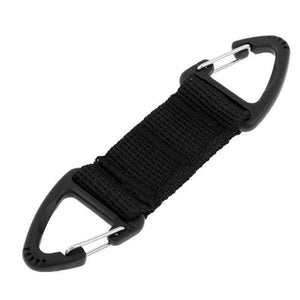 Durable Multifunctional Carabiner with Tactical Belt and Nylon Webbing for Hanging Backpacks and Gear - Perfect for Outdoor Adventures