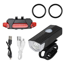 1 Set Rechargeable Bike Lights Set - Waterproof Front And Tail Light For Safe Night Cycling - Rotatable And Easy To Install - Ideal For Mountain And Road Bikes