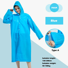 Stylish Waterproof Raincoat with Adjustable Hood - Reusable and Thickened for Ultimate Protection