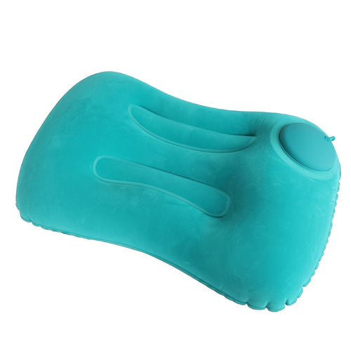 Portable Air Inflatable Neck Pillow, Push Type Travel Pillow