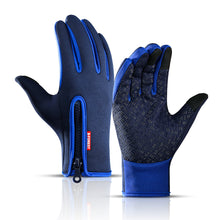 Winter Cycling Gloves For Men - Touch Screen Compatible, Warm And Windproof Full Finger Gloves