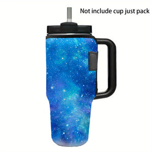 1pack Neoprene Insulated Reusable Coffee Cup Sleeve - Keeps Your Drink Cold for Hours - Fits 40oz Tumbler Cup Perfectly