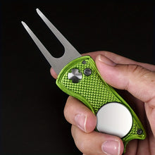 Upgrade Your Golf Game with this Portable Folding Pitch Fork - Perfect for Repairing and Marking!