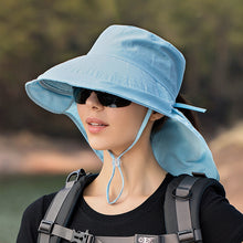 1pc Outdoor Wide Brim Anti-UV Waterproof Bucket Hat, For Hiking, Camping, Fishing