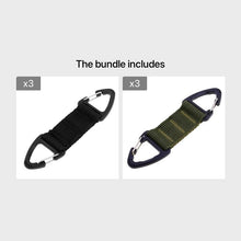 Tactical Nylon Webbing Backpack Carabiner - Perfect for Outdoor Adventures!