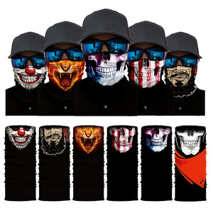 Unique Halloween Outdoor Sports Accessories: Seamless Bandanas, Balaclavas, Neck Tubes, Scarfs & More!