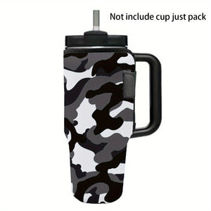 1pack Neoprene Insulated Reusable Coffee Cup Sleeve - Keeps Your Drink Cold for Hours - Fits 40oz Tumbler Cup Perfectly