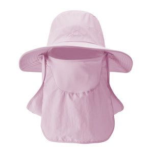 Sun Protection Bucket Hat With Removable Face Mask - Perfect For Summer Outdoor Activities