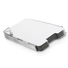 Foldable Gas Stove Windshield - 10/12 Plates - Windproof Screen for Outdoor Camping Coo- Lightweight Aluminium Alloy