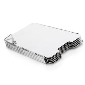 Foldable Gas Stove Windshield - 10/12 Plates - Windproof Screen for Outdoor Camping Coo- Lightweight Aluminium Alloy