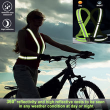 1pc High Visibility Reflective Vest For Running And Night Riding - Adjustable Strap For Adults And Children - Stay Safe And Visible In Low Light Conditions