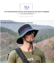 Men's Summer Fashion Panama Bucket Anti-UV Sun Hat Fisherman's Breathable Hat For Holiday Outdoor Sun Protection