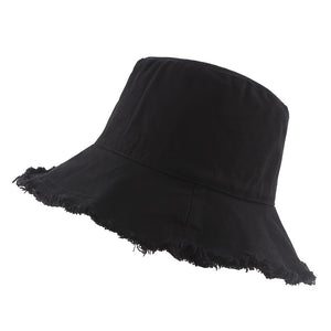 1pc Outdoor Fashionable Casual Cotton Sunscreen Bucket Hat For Men And Women